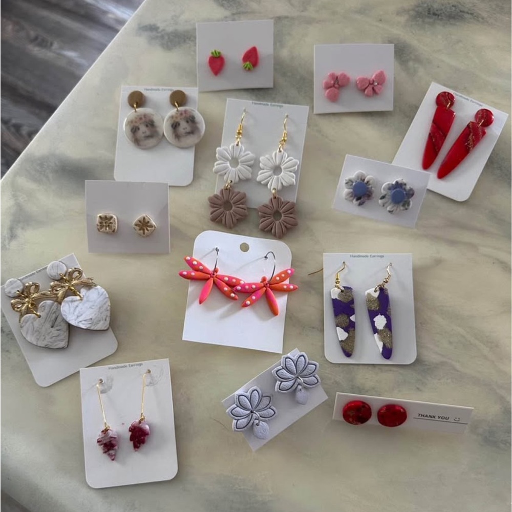 Brand new Bundle of polymer clay earrings
